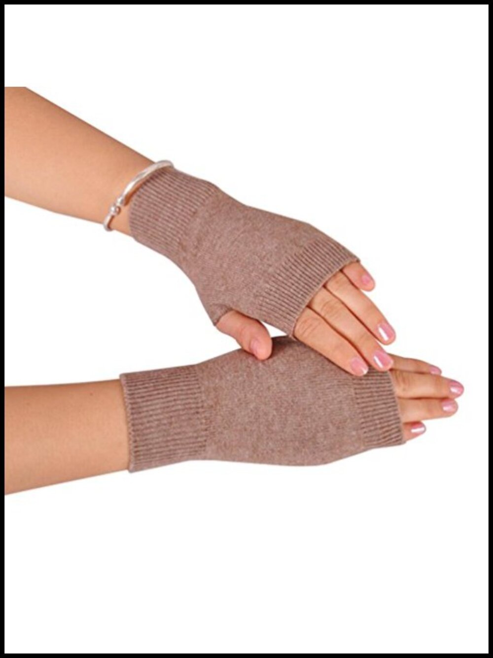 Wool Blend Fingerless Gloves Soft Arm Warmers Flexible Typing Gloves